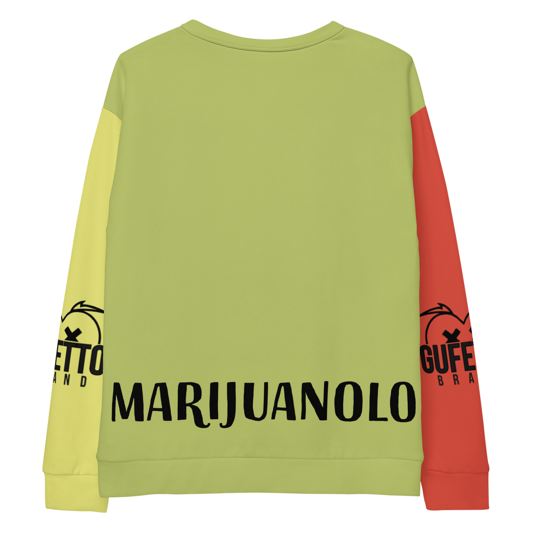 Felpa unisex Uomo/Donna MARIJUANOLO - Gufetto Brand 