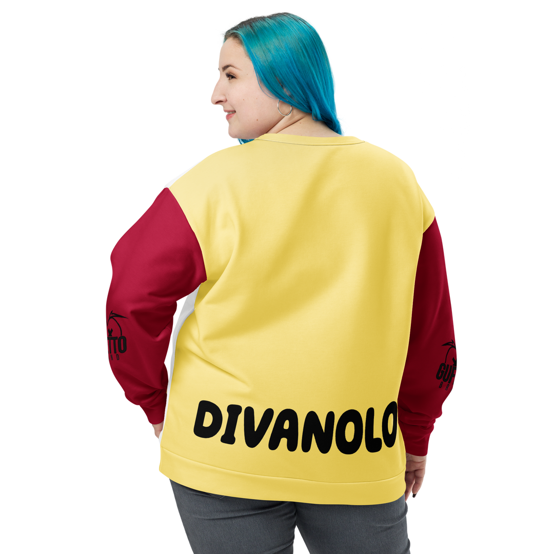 Felpa unisex Uomo/Donna DIVANOLO TWO - Gufetto Brand 