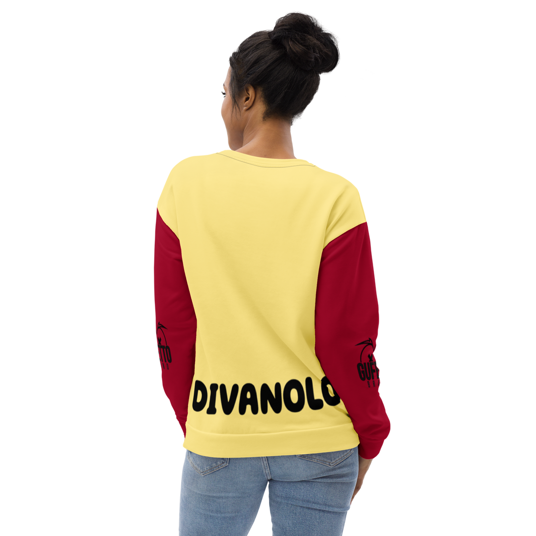 Felpa unisex Uomo/Donna DIVANOLO TWO - Gufetto Brand 