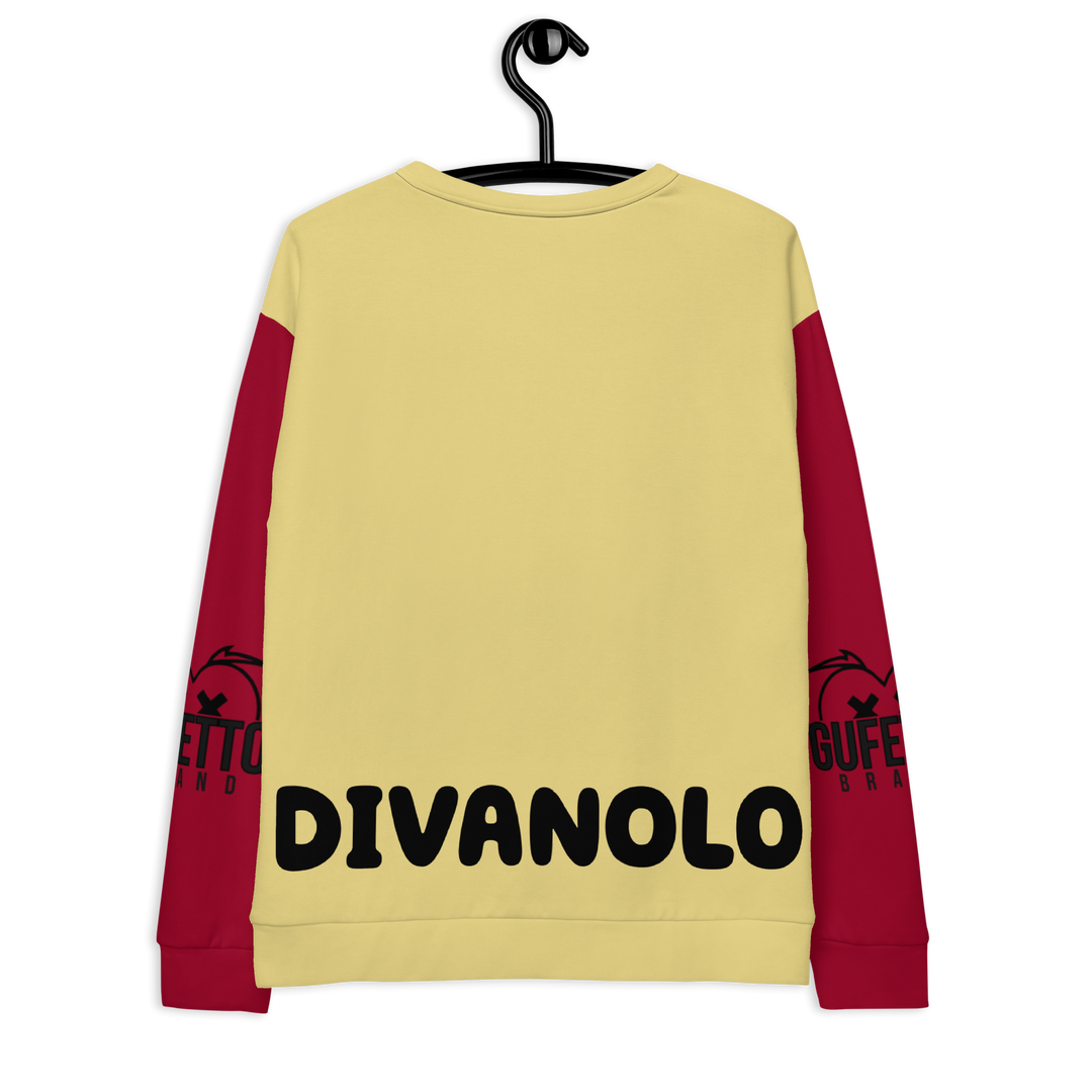Felpa unisex Uomo/Donna DIVANOLO TWO - Gufetto Brand 
