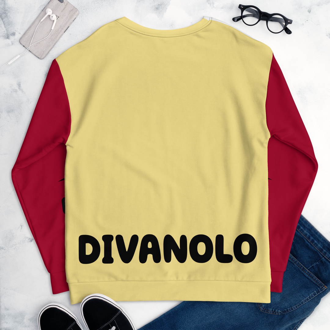 Felpa unisex Uomo/Donna DIVANOLO TWO - Gufetto Brand 