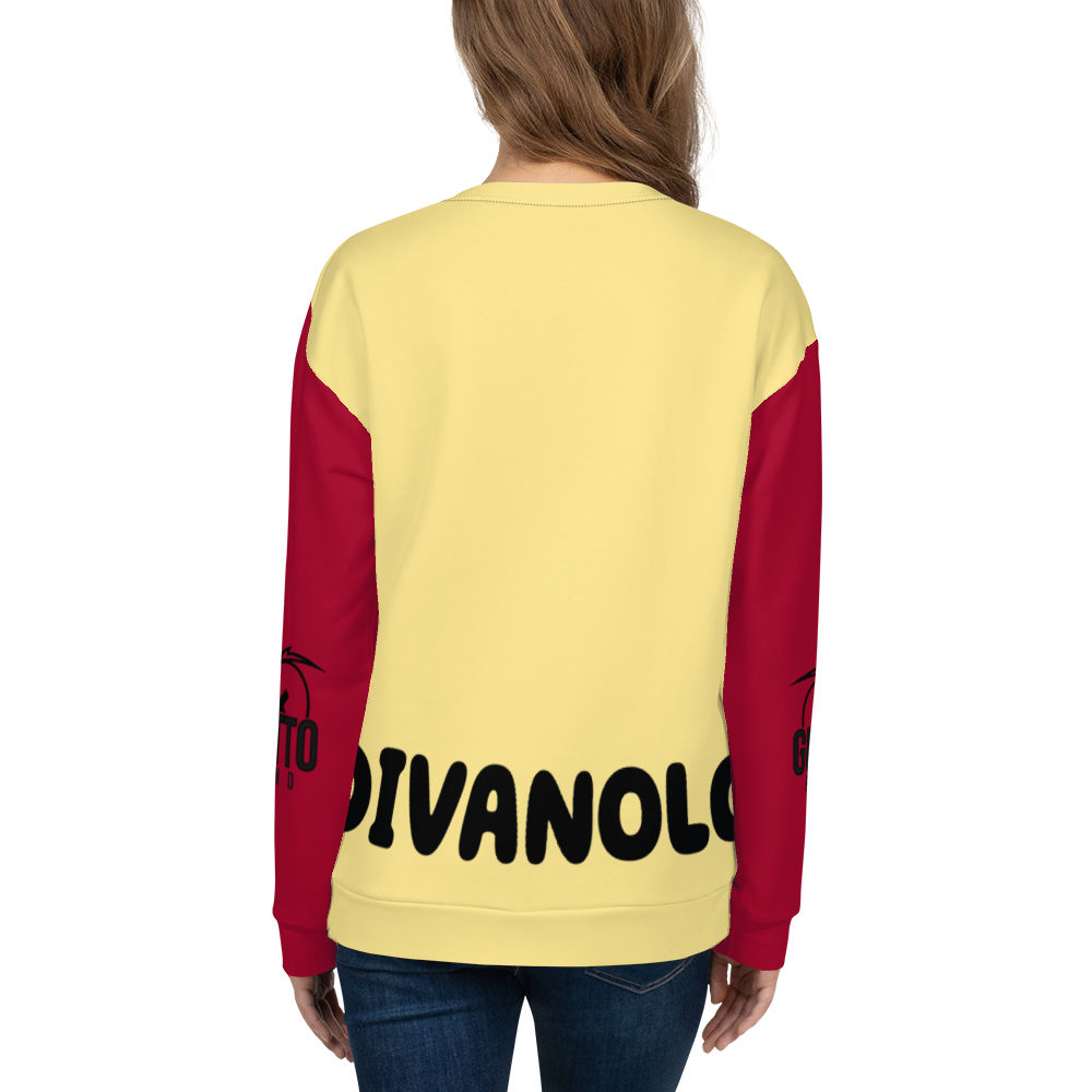 Felpa unisex Uomo/Donna DIVANOLO TWO - Gufetto Brand 
