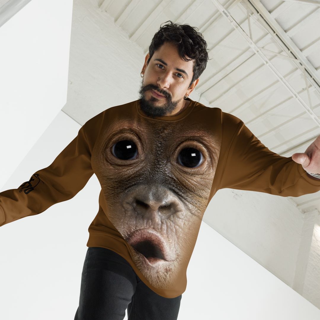 Felpa unisex Uomo/Donna Gorilla - Gufetto Brand 