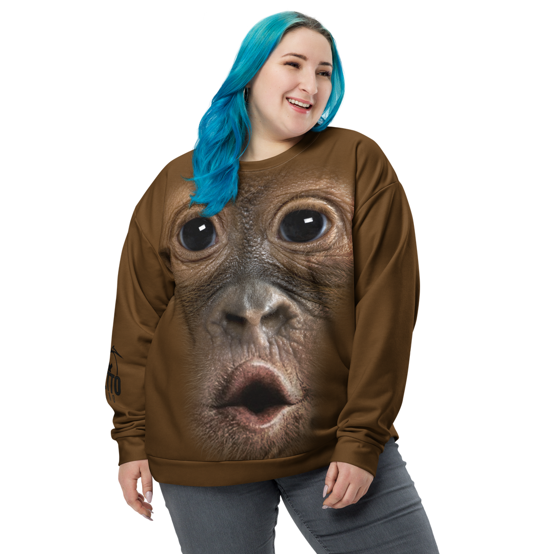 Felpa unisex Uomo/Donna Gorilla - Gufetto Brand 