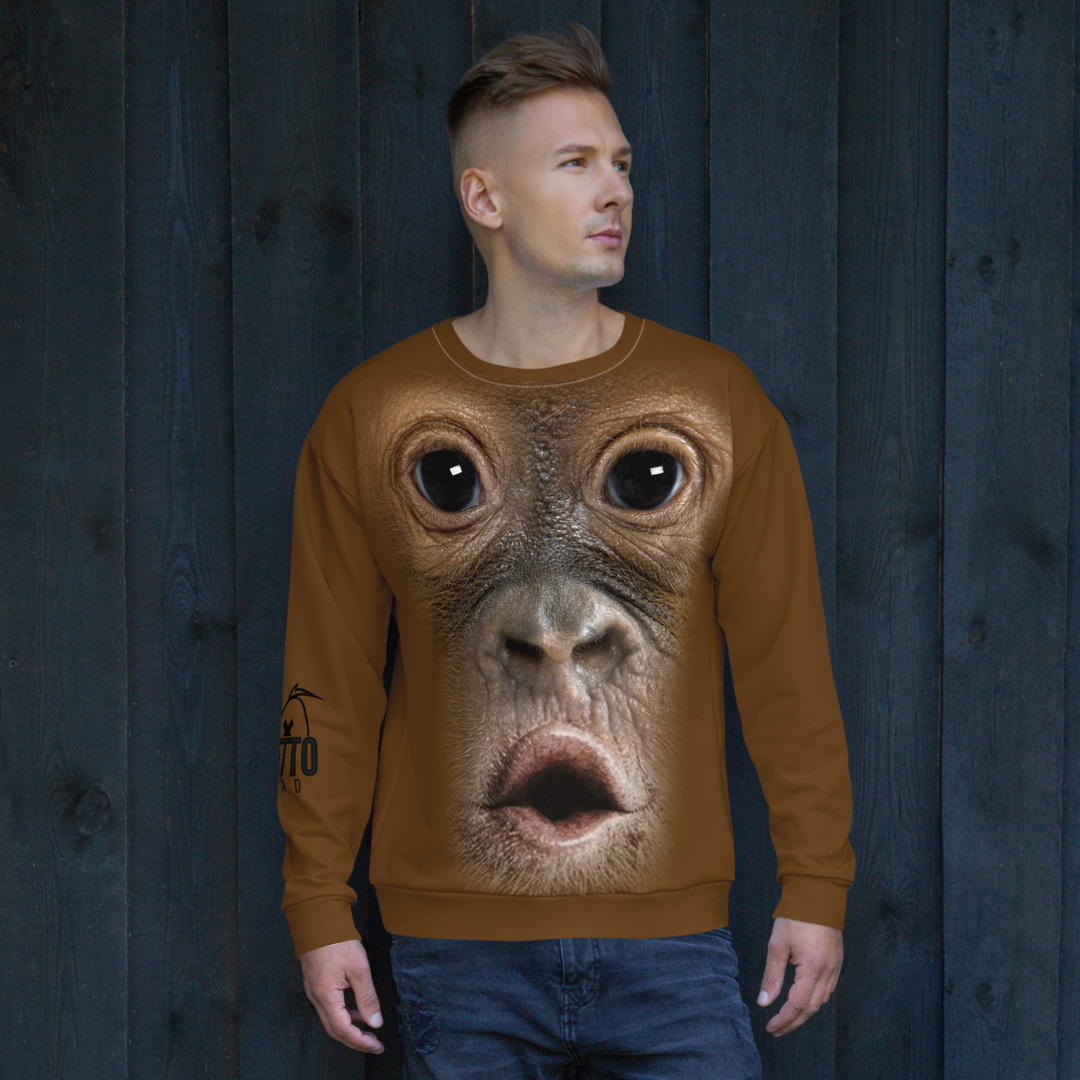 Felpa unisex Uomo/Donna Gorilla - Gufetto Brand 