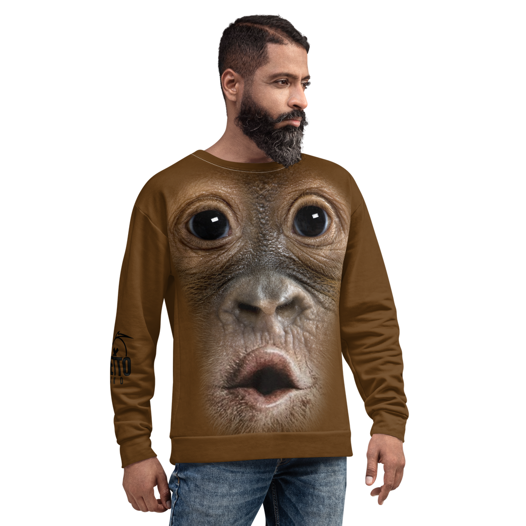 Felpa unisex Uomo/Donna Gorilla - Gufetto Brand 