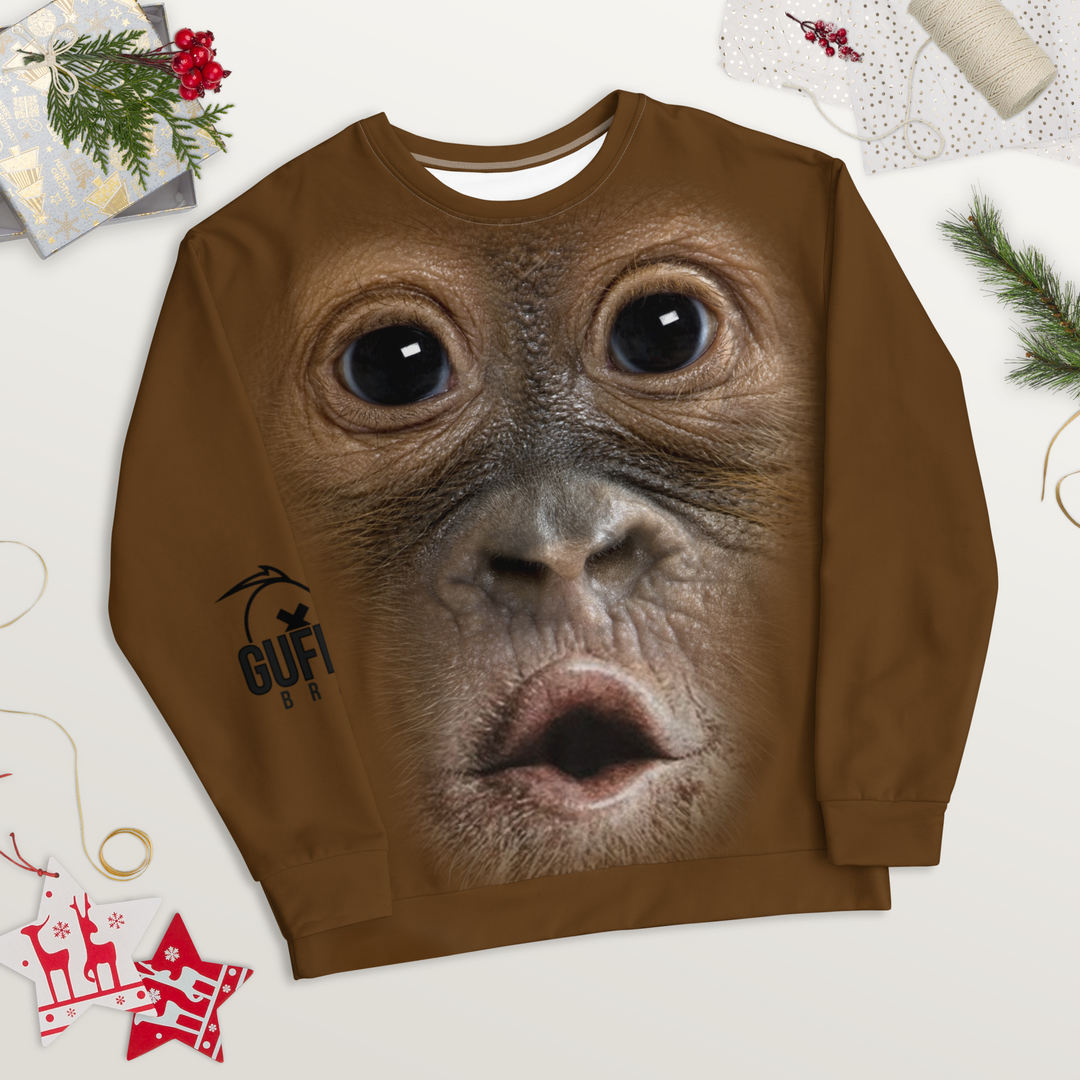 Felpa unisex Uomo/Donna Gorilla - Gufetto Brand 
