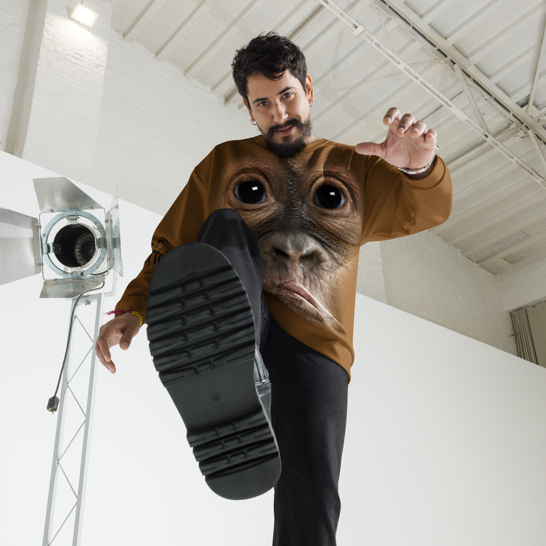 Felpa unisex Uomo/Donna Gorilla - Gufetto Brand 