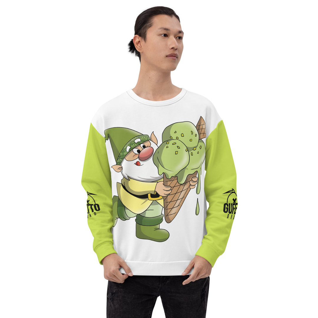 Felpa unisex Uomo/Donna PISTACCHIOLO - Gufetto Brand 