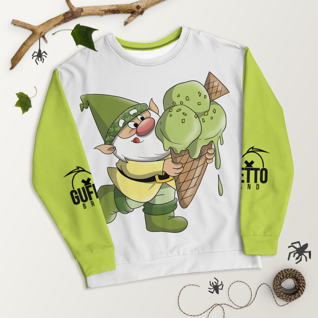 Felpa unisex Uomo/Donna PISTACCHIOLO - Gufetto Brand 
