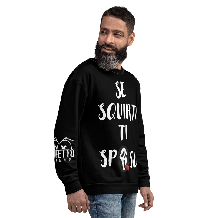 Felpa unisex SQUIRTI Nera - Gufetto Brand 