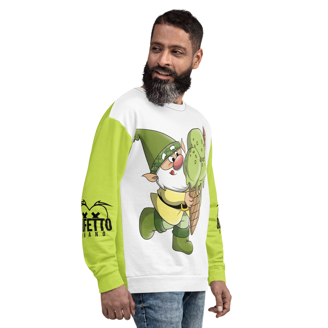 Felpa unisex Uomo/Donna PISTACCHIOLO - Gufetto Brand 