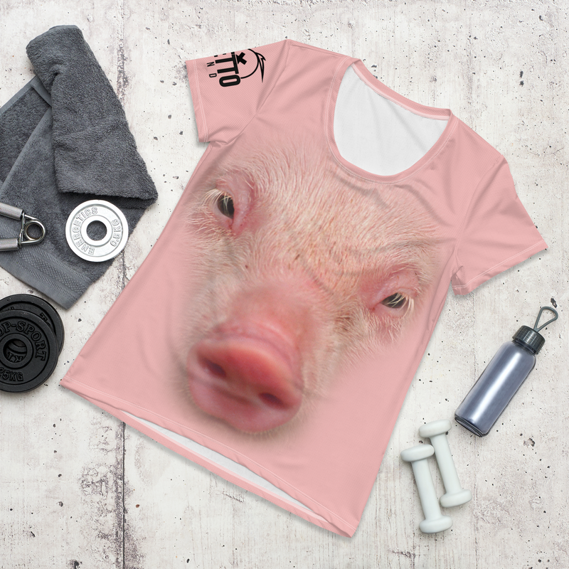 Maglietta sportiva donna PIG - Gufetto Brand 