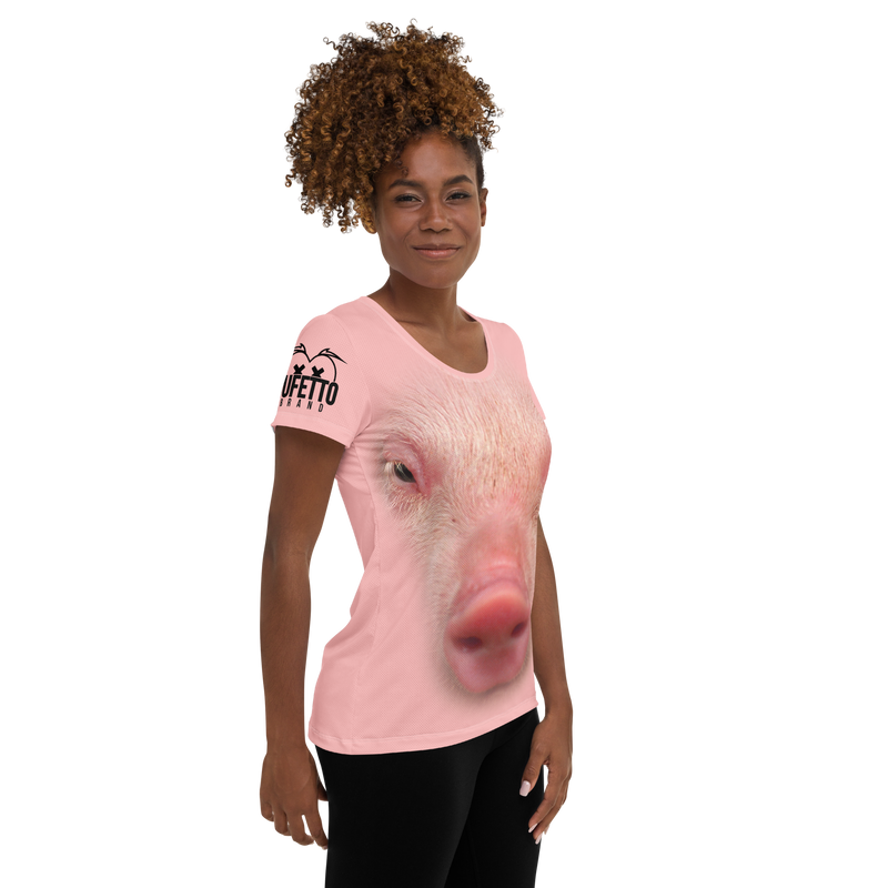 Maglietta sportiva donna PIG - Gufetto Brand 