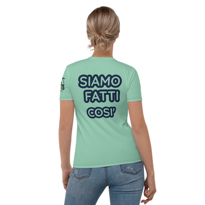T-shirt donna Verde Fumolo - Gufetto Brand 