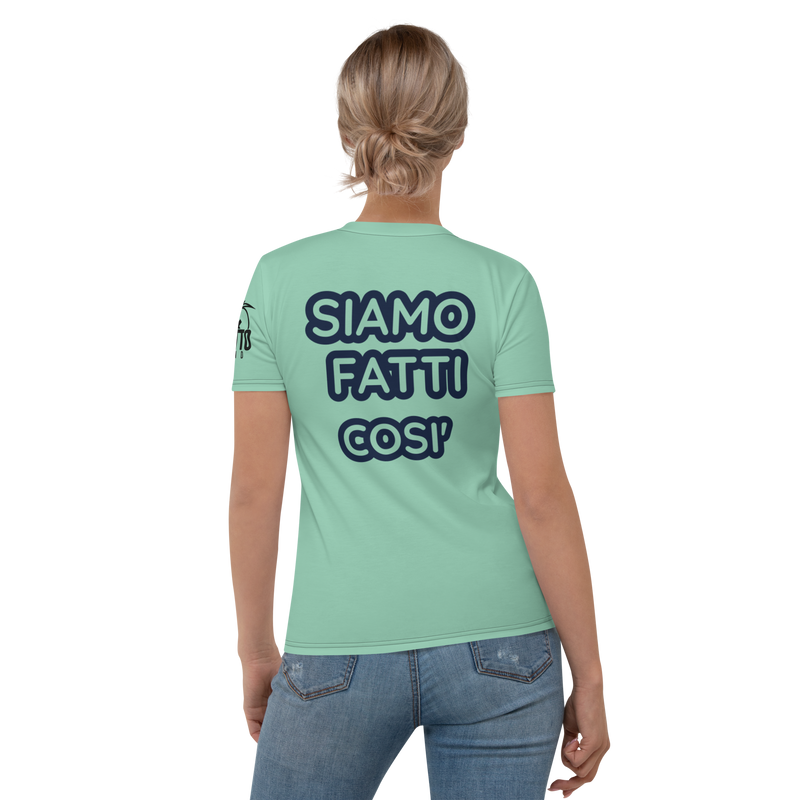 T-shirt donna Verde Fumolo - Gufetto Brand 