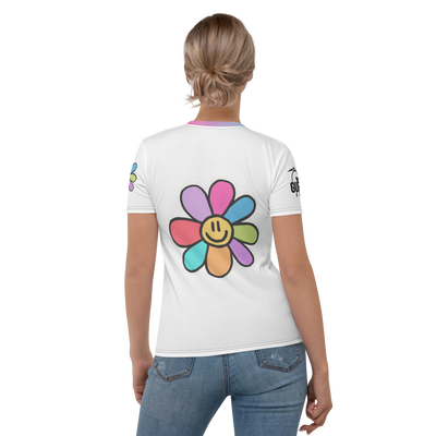 T-shirt donna FLOWER SMILE - Gufetto Brand 