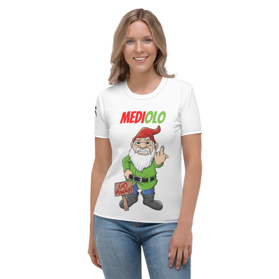 T-shirt donna Mediolo Bianca - Gufetto Brand 