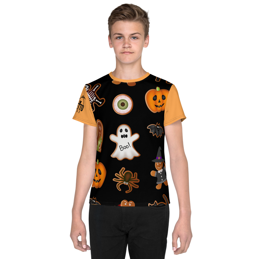 T-shirt girocollo per ragazzi Halloween - Gufetto Brand 