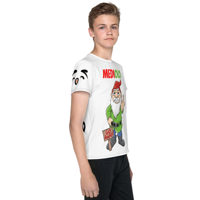 T-shirt girocollo per ragazzi Mediolo Bianca - Gufetto Brand 