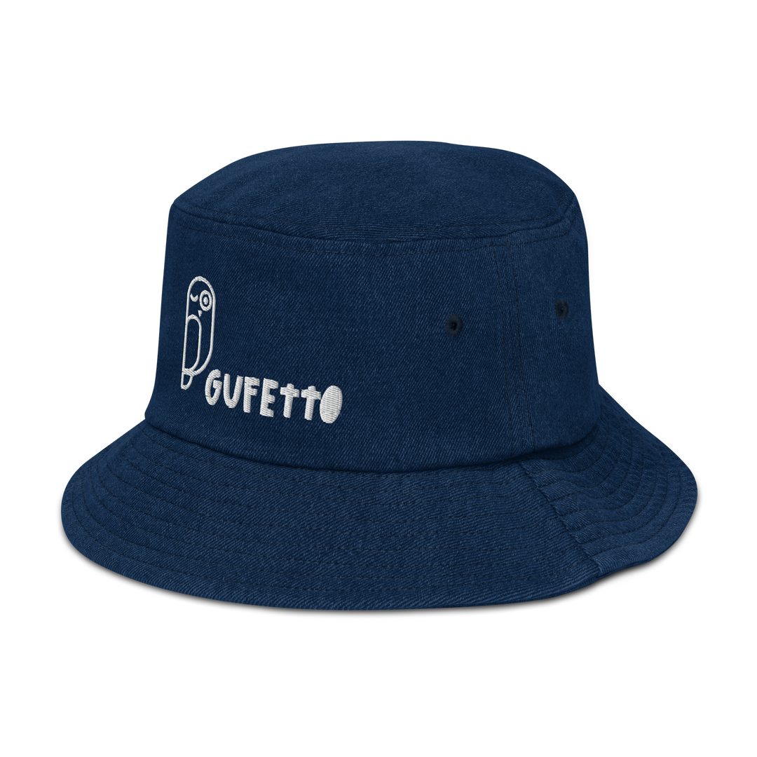 Cappello da pescatore in denim Gufetto - Gufetto Brand 