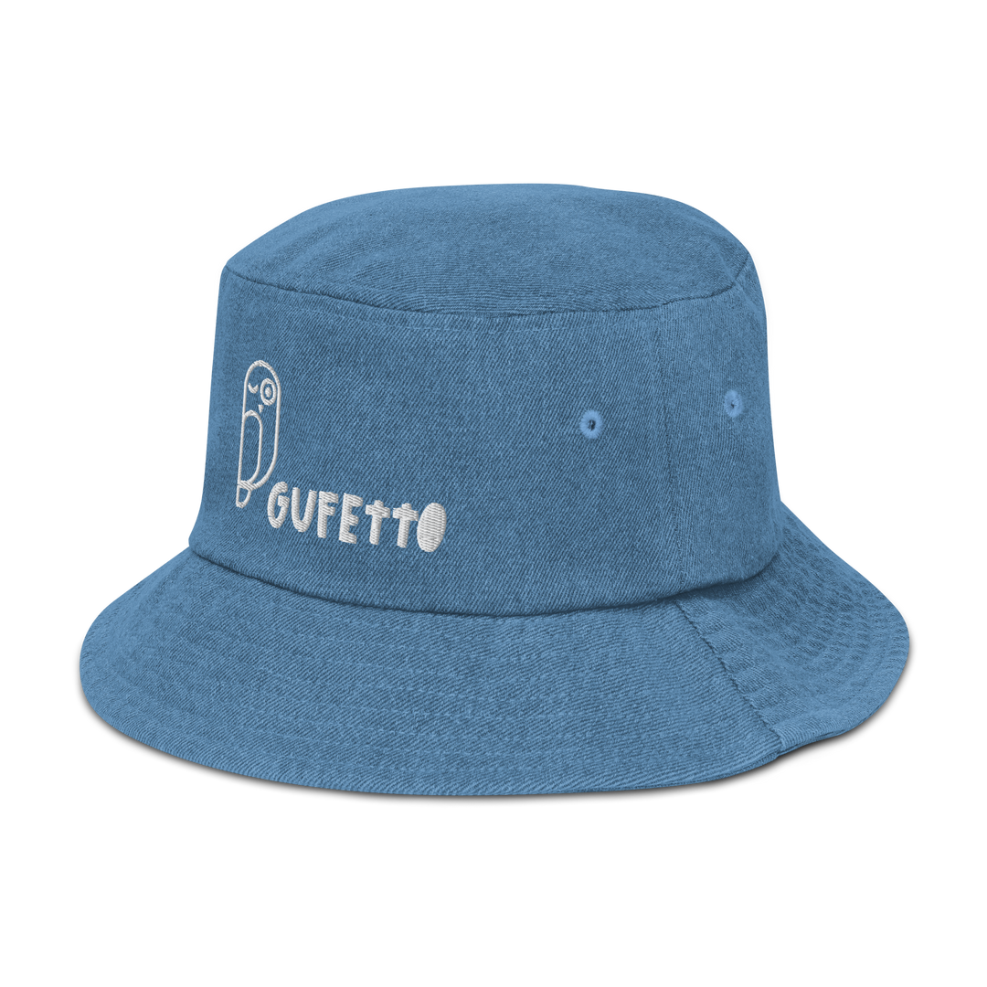 Cappello da pescatore in denim Gufetto - Gufetto Brand 