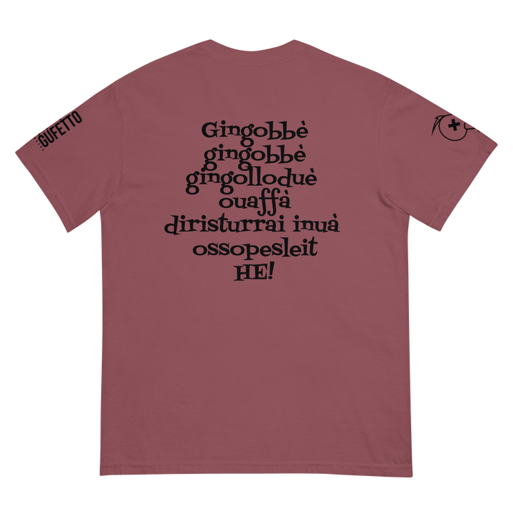 T-shirt tinta in capo in tessuto pesante uomo Gingobbè - Gufetto Brand 