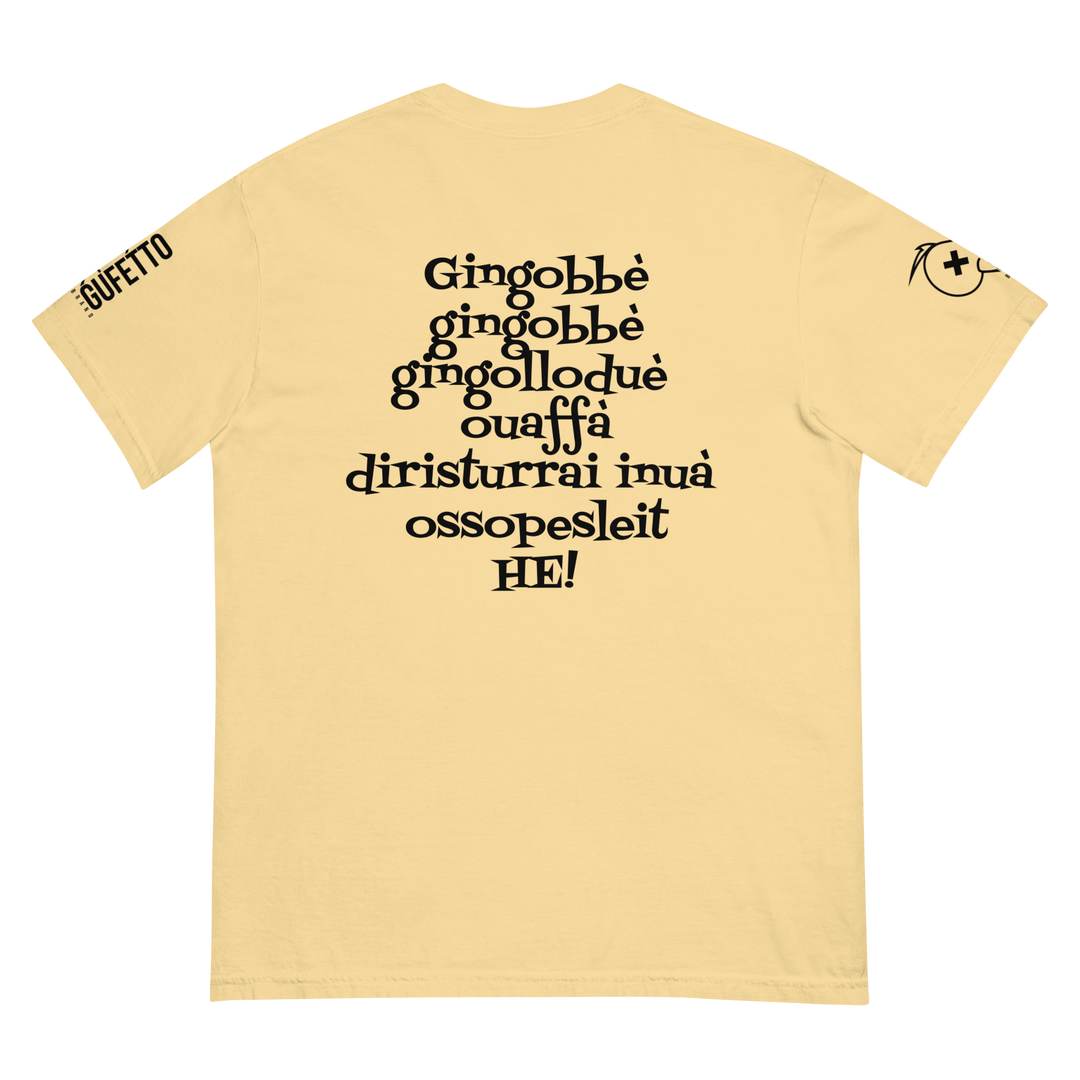 T-shirt tinta in capo in tessuto pesante uomo Gingobbè - Gufetto Brand 
