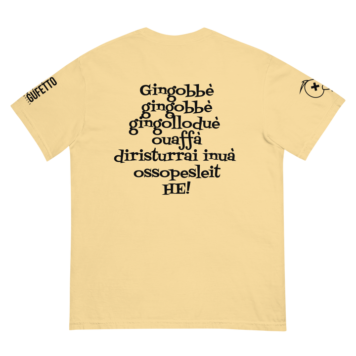 T-shirt tinta in capo in tessuto pesante uomo Gingobbè - Gufetto Brand 