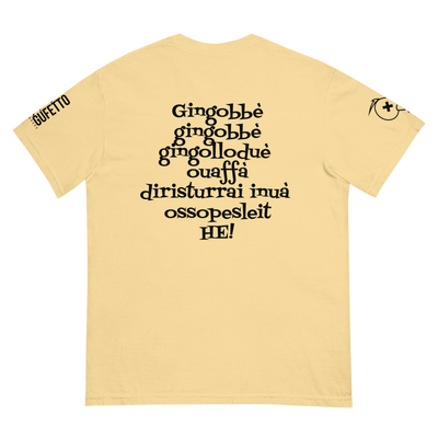 T-shirt tinta in capo in tessuto pesante uomo Gingobbè - Gufetto Brand 
