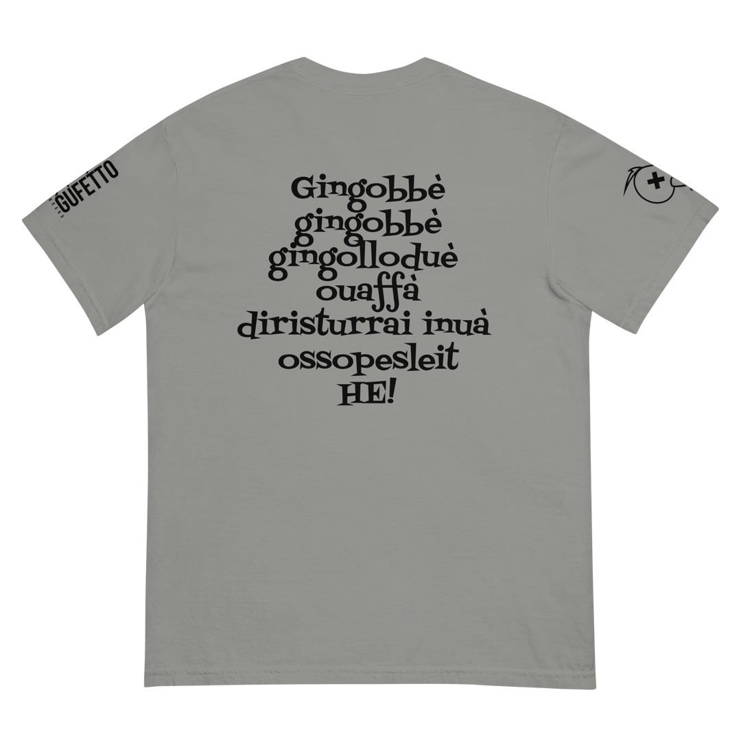 T-shirt tinta in capo in tessuto pesante uomo Gingobbè - Gufetto Brand 