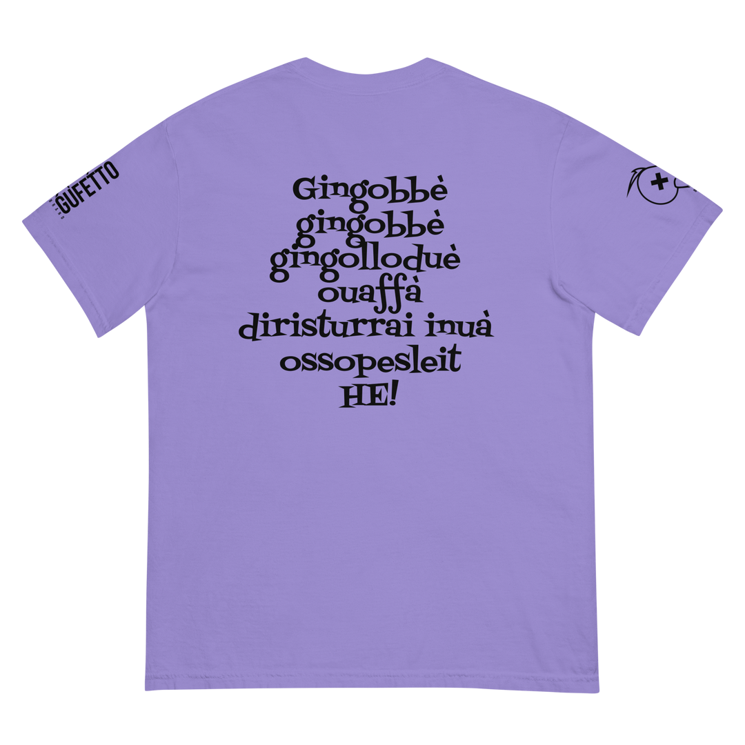 T-shirt tinta in capo in tessuto pesante uomo Gingobbè - Gufetto Brand 