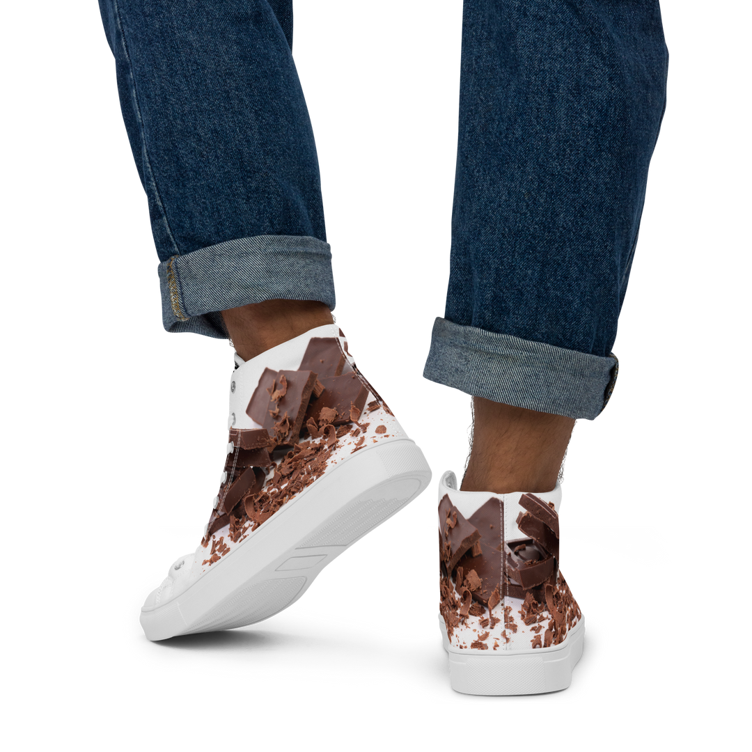 Sneakers alte in tela da uomo CHOCOLATE - Gufetto Brand 