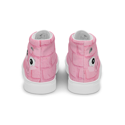 Sneakers alte in tela da uomo PINK PIG - Gufetto Brand 