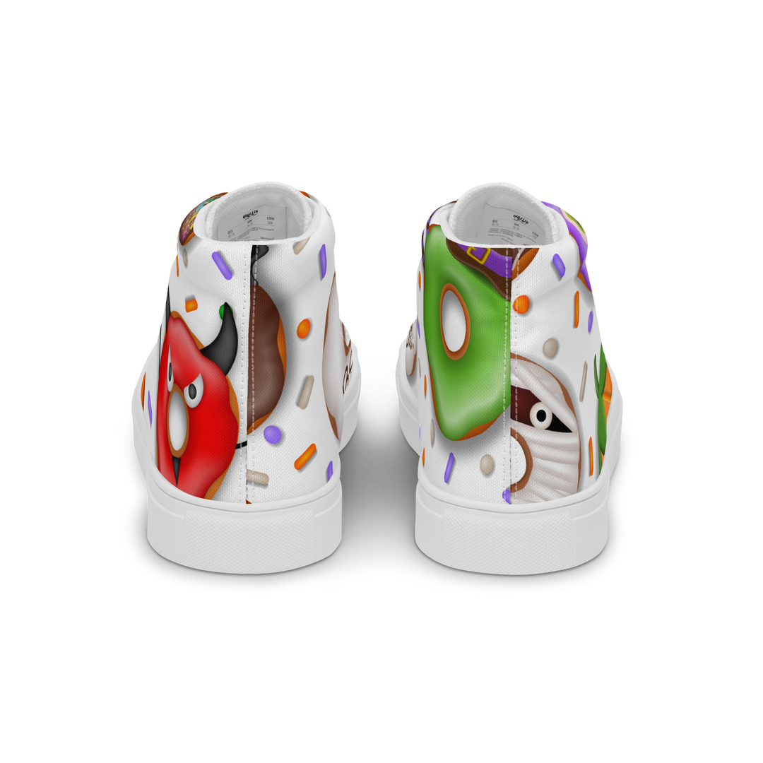 Sneakers alte in tela da uomo HALLOWEEN DONUTS - Gufetto Brand 