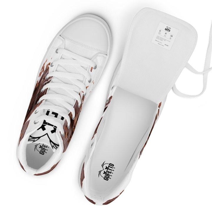 Sneakers alte in tela da uomo CHOCOLATE - Gufetto Brand 