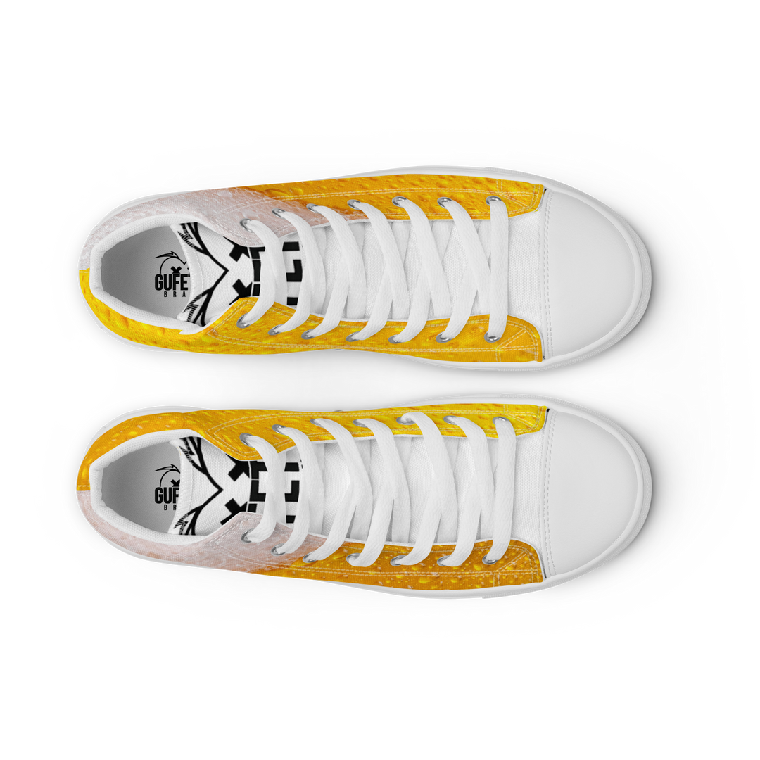 Sneakers alte in tela da uomo BIRRA - Gufetto Brand 