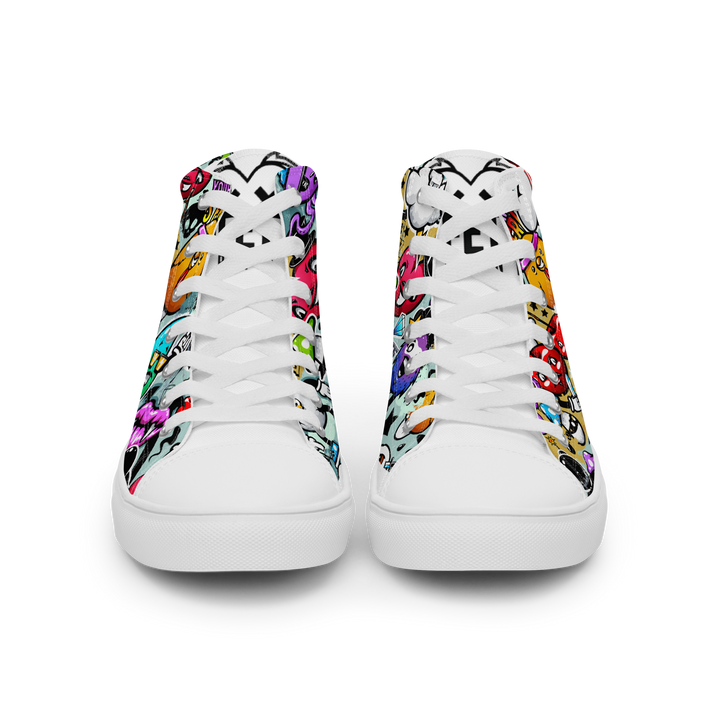 Sneakers alte in tela da uomo Cartoon - Gufetto Brand 