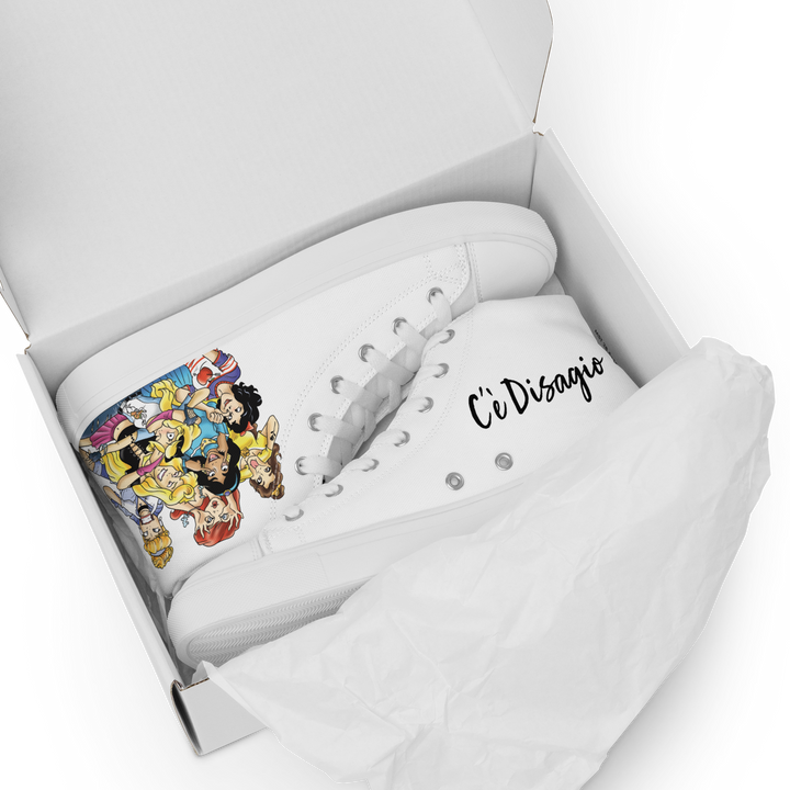 Sneakers alte in tela da uomo PRINCIPESSE 2.0 Limited Edition - Gufetto Brand 