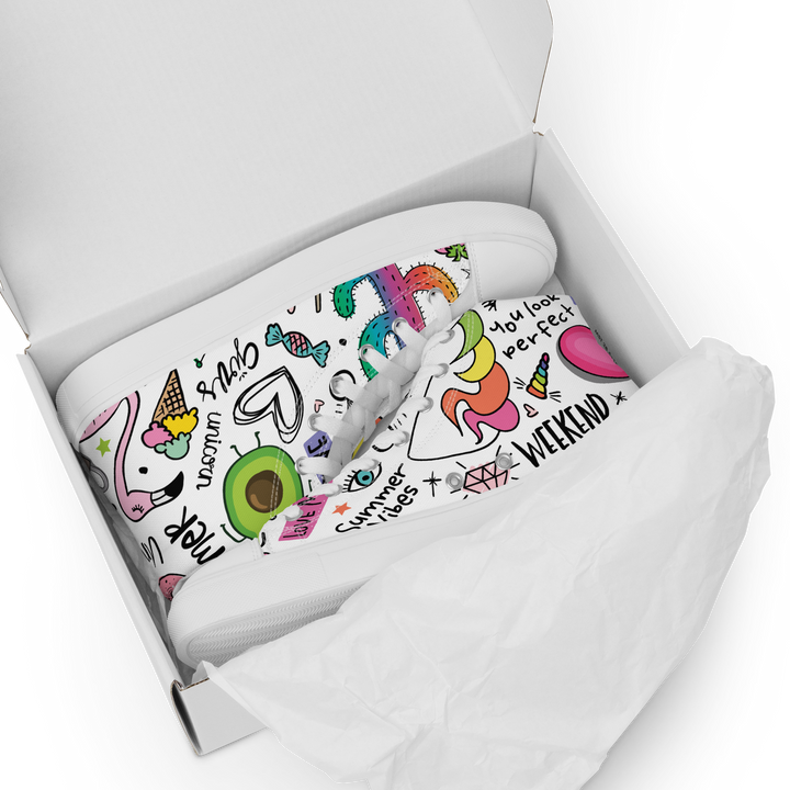 Sneakers alte in tela da uomo UNICORN EDITION - Gufetto Brand 