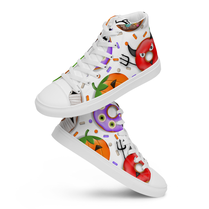 Sneakers alte in tela da uomo HALLOWEEN DONUTS - Gufetto Brand 