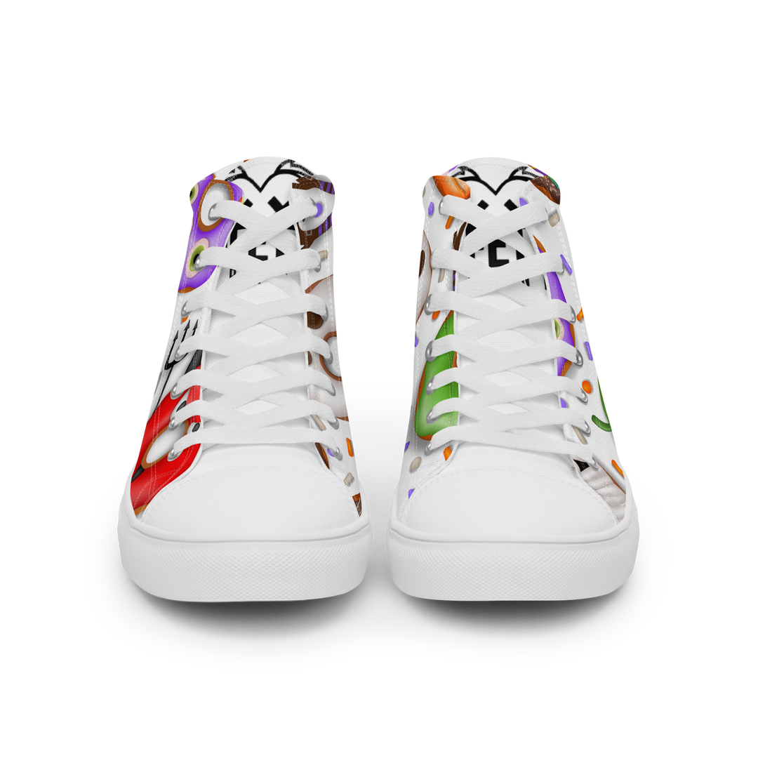 Sneakers alte in tela da uomo HALLOWEEN DONUTS - Gufetto Brand 