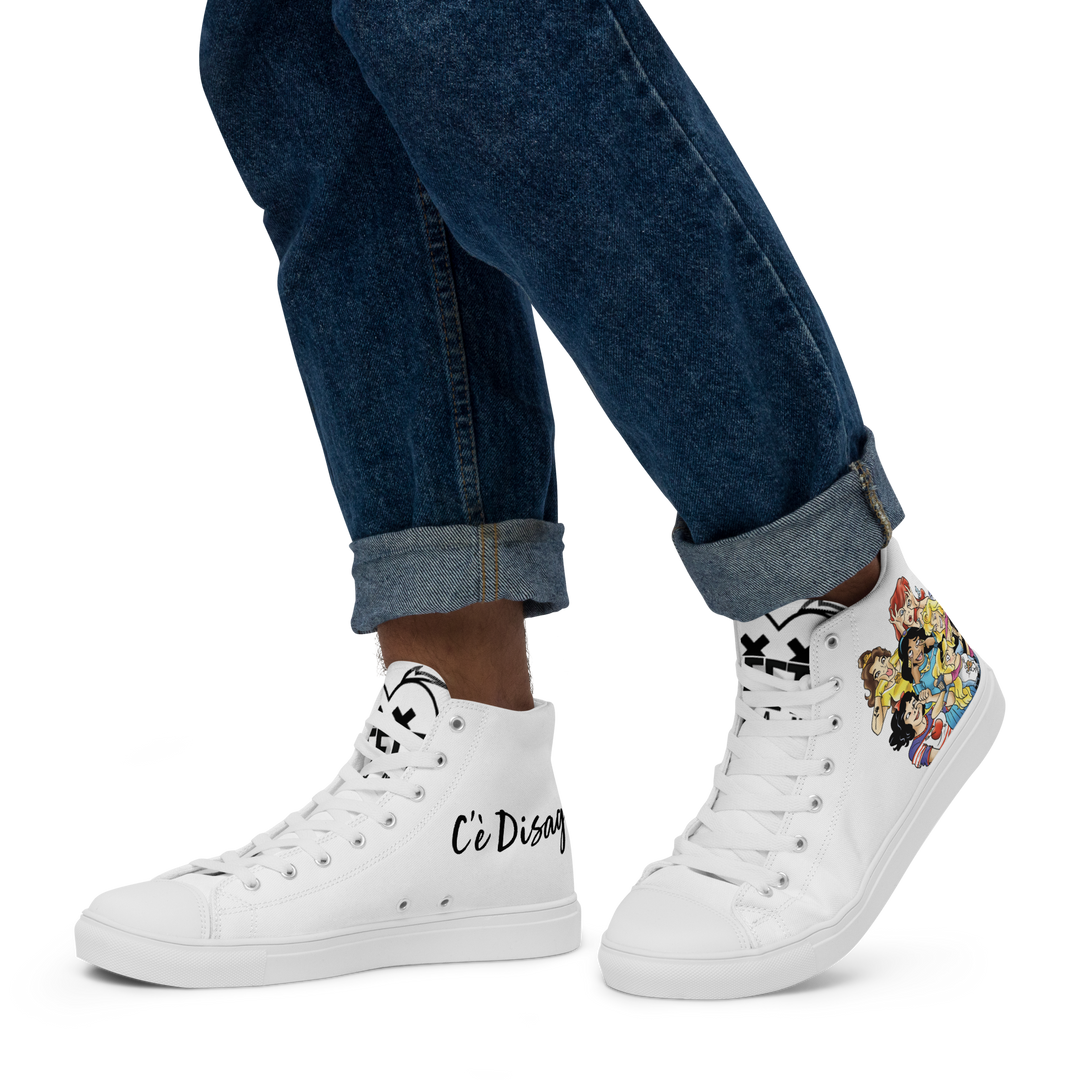 Sneakers alte in tela da uomo PRINCIPESSE 2.0 Limited Edition - Gufetto Brand 