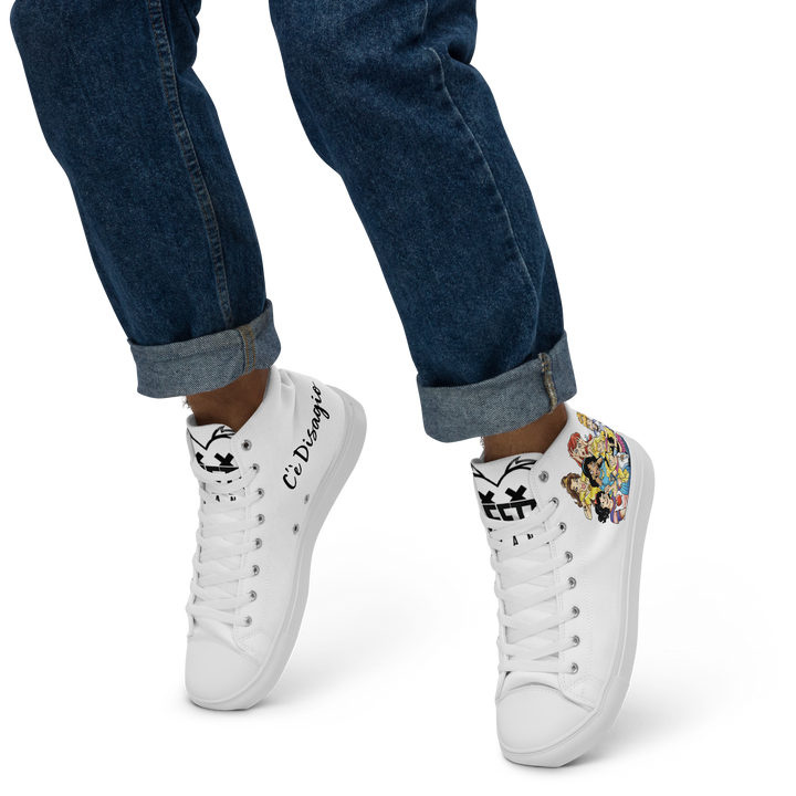 Sneakers alte in tela da uomo PRINCIPESSE 2.0 Limited Edition - Gufetto Brand 