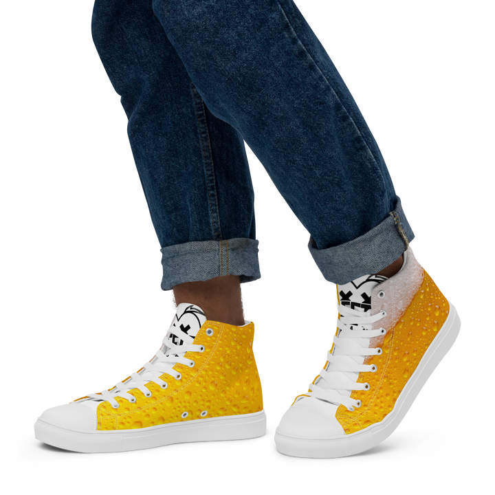 Sneakers alte in tela da uomo BIRRA - Gufetto Brand 