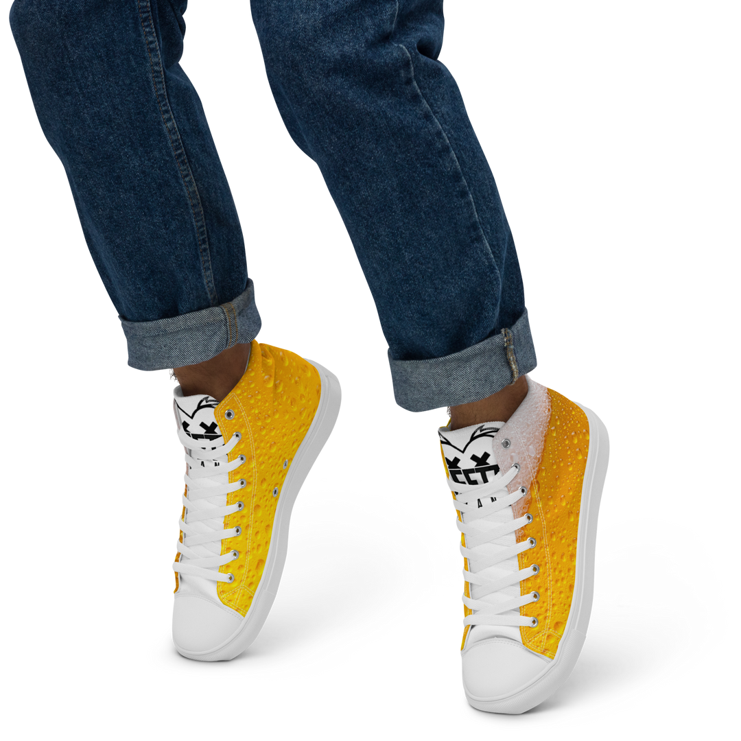 Sneakers alte in tela da uomo BIRRA - Gufetto Brand 