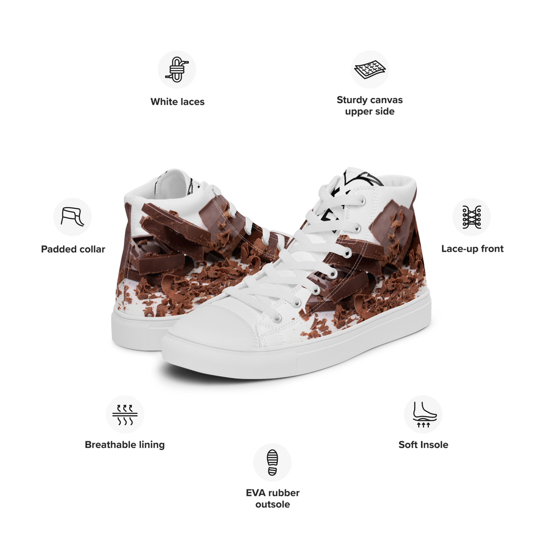 Sneakers alte in tela da uomo CHOCOLATE - Gufetto Brand 