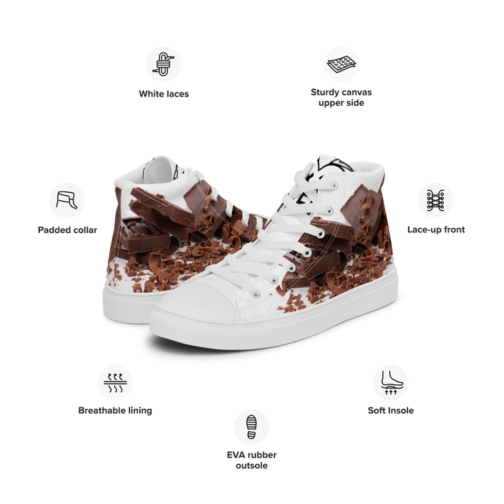 Sneakers alte in tela da uomo CHOCOLATE - Gufetto Brand 