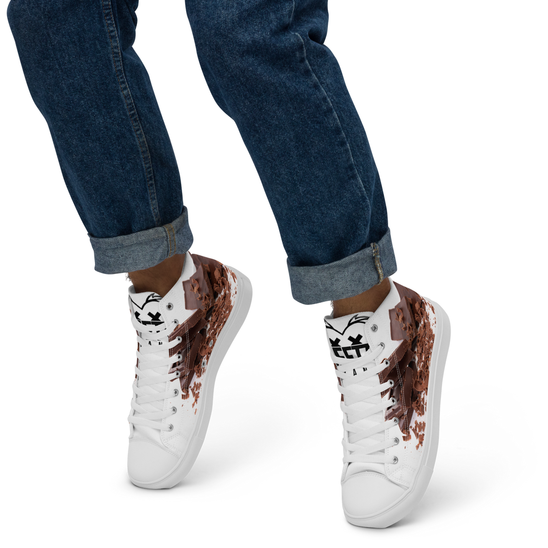 Sneakers alte in tela da uomo CHOCOLATE - Gufetto Brand 
