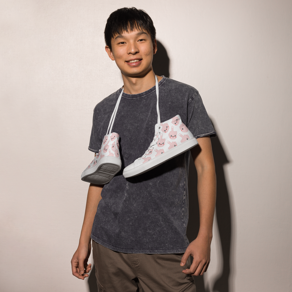 Sneakers alte in tela da uomo F*CK - Gufetto Brand 